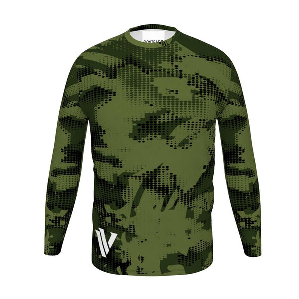 Velocity® Green Pattern Long Sleeves Shirt