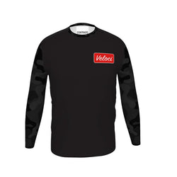 Veloci® Premium Black Camo Baseball Shirt