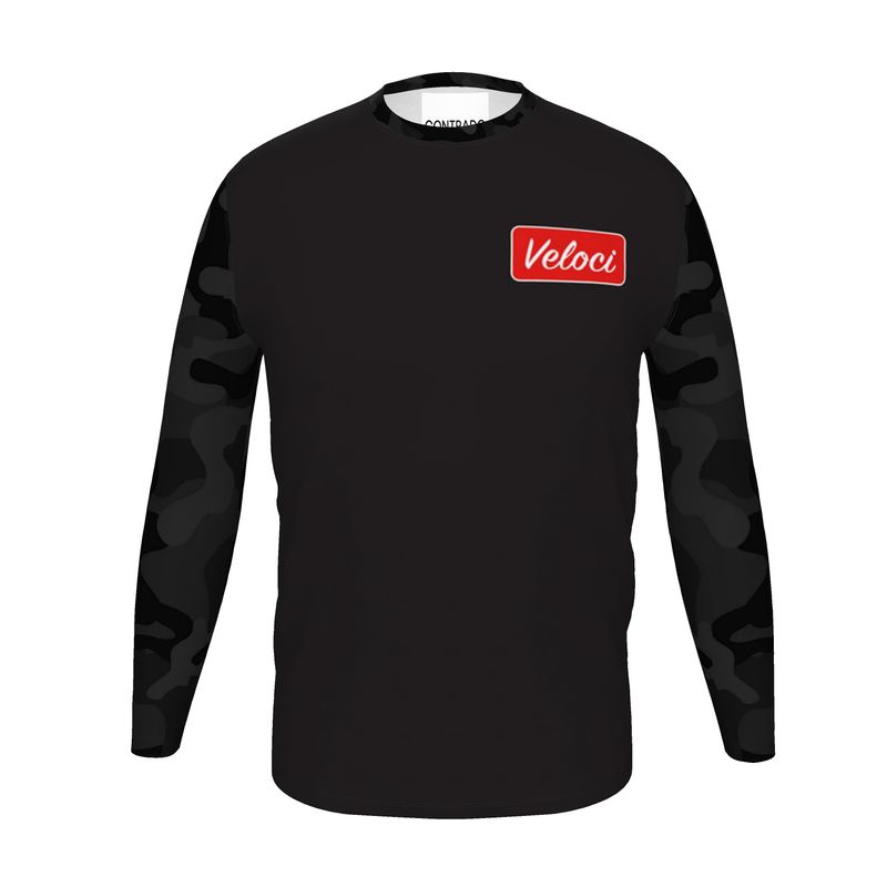 Veloci® Premium Black Camo Baseball Shirt